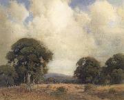 unknow artist California Landscape with Oaks and Fence painting